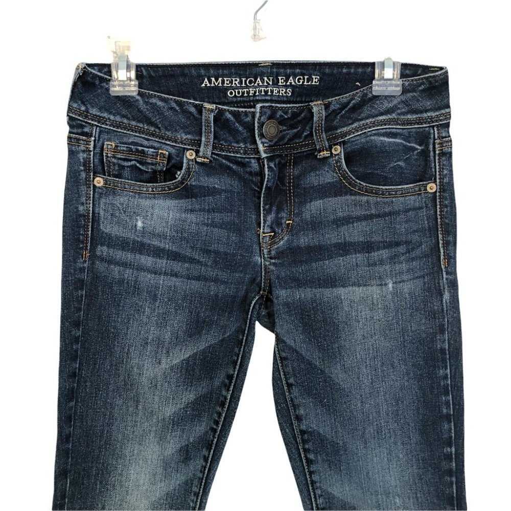 American Eagle Ladies 2 Kick Boot  Denim Jeans - Picture 4 of 6